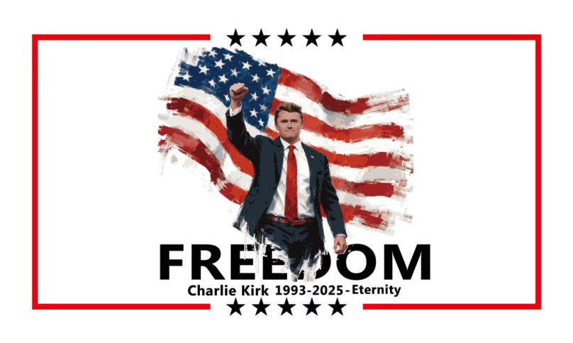 Charlie Kirk memorial flag