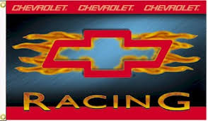 Chevy racing flames