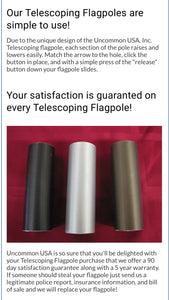 Heavy duty Residential Flag Pole